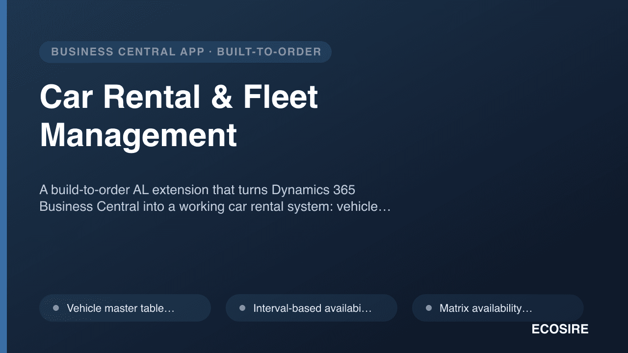 Car Rental & Fleet Management