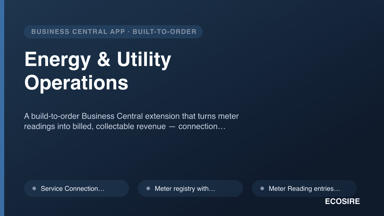 Energy & Utility Operations