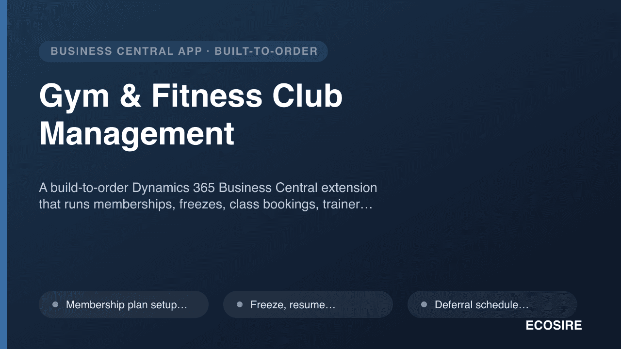 Gym & Fitness Club Management