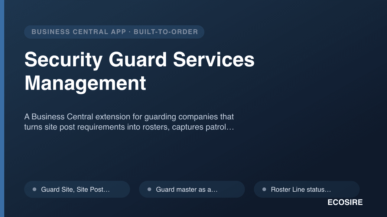 Security Guard Services Management